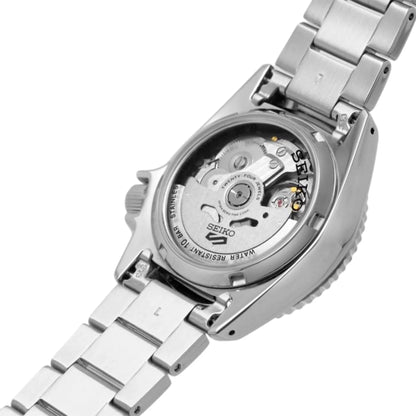 SEIKO SRPK29K1 SILVER STEEL BAND BLACK DIAL FOR MEN