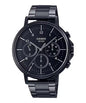 Casio Elegant Multifunction Black St. Steel Black Dial For Men MTP-E321B-1A