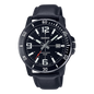 Casio, MTP-VD01BL-1BVUDF, Men's Watch - Black Leather
