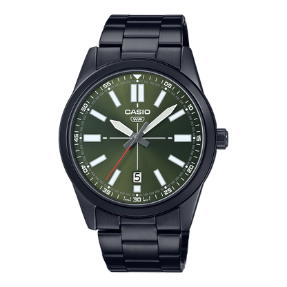 Casio MTP-VD02B-3E Men's Black IP Stainless Steel