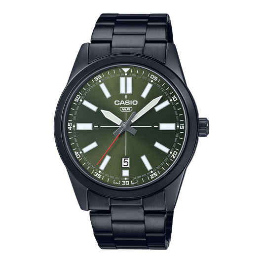 Casio MTP-VD02B-3E Men's Black IP Stainless Steel