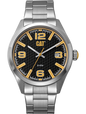 CAT QA.141.11.137 Silver Steel Band Black Dial For Men