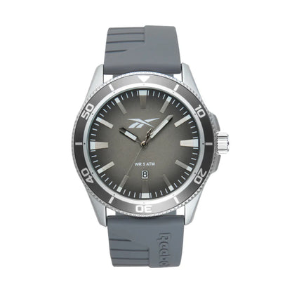 Reebok RV-COT-G3-A1IA-AW Grey Rubber Band Grey Dial For Men