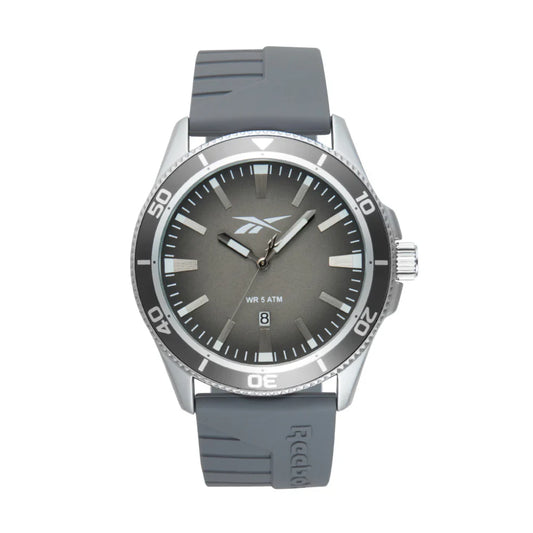 Reebok RV-COT-G3-A1IA-AW Grey Rubber Band Grey Dial For Men