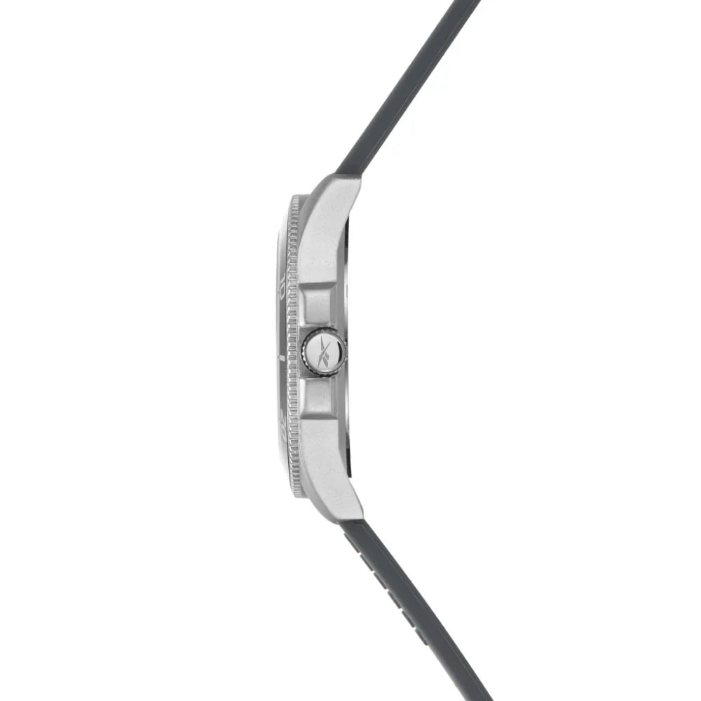 Reebok RV-COT-G3-A1IA-AW Grey Rubber Band Grey Dial For Men