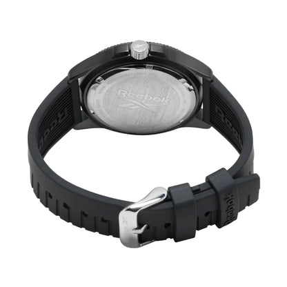 Reebok RV-COT-G3-ABIB-BW Black Rubber Band Black Dial For Men