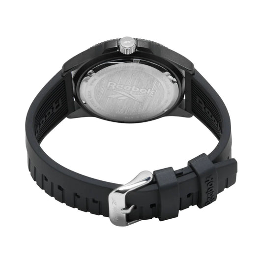Reebok RV-COT-G3-ABIB-BW Black Rubber Band Black Dial For Men