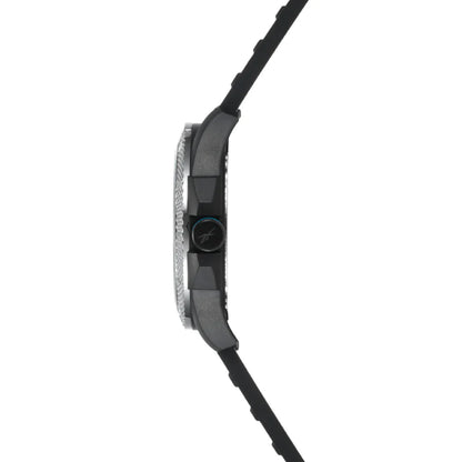 Reebok RV-GRD-G3-PBIB-BW Black Rubber Band Black Dial For Men
