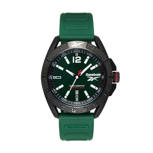 Reebok RV-GRD-G3-PGIG-GW Green Rubber Band Green Dial For Men