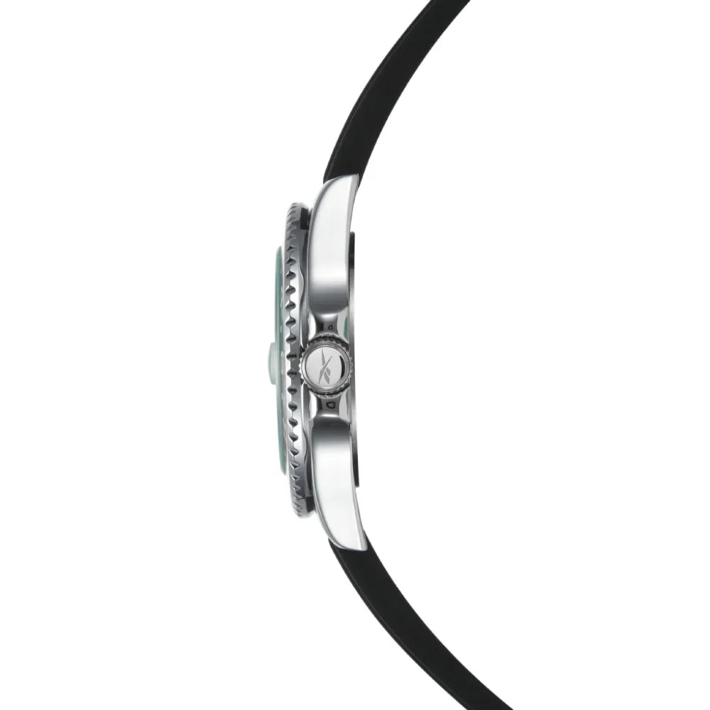 Reebok RV-HOM-G3-AOIB-BW Black Rubber Band Black Dial For Men