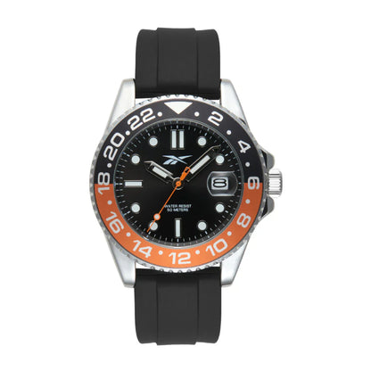 Reebok RV-HOM-G3-AOIB-BW Black Rubber Band Black Dial For Men