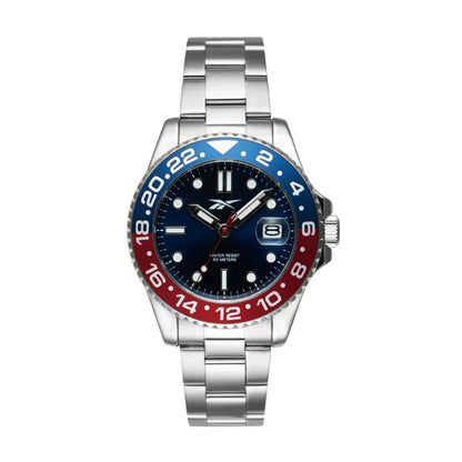Reebok RV-HOM-G3-ARS1-NW Silver Steel Band Blue Dial For Men