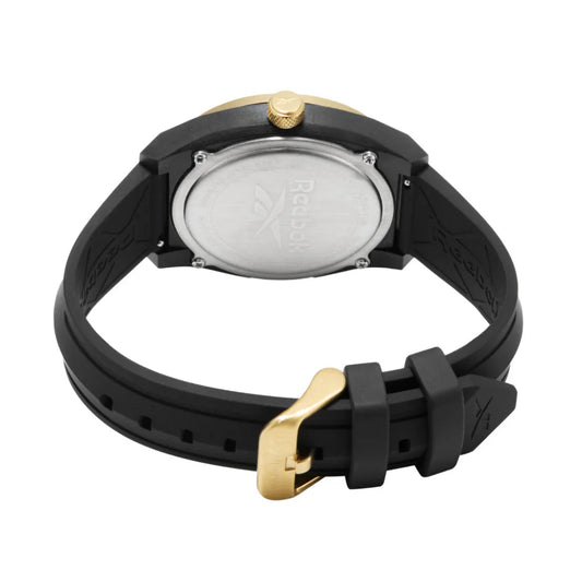Reebok RV-LGA-G3-PBIB-A2 Black Rubber Band Black Dial For Men