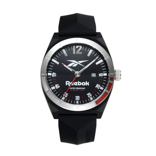 Reebok RV-LGA-G3-PBIB-B1 Black Rubber Band Black Dial For Men