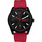 Reebok RV-ROV-G3-PBIR-BR Red Rubber Band Black Dial For Men