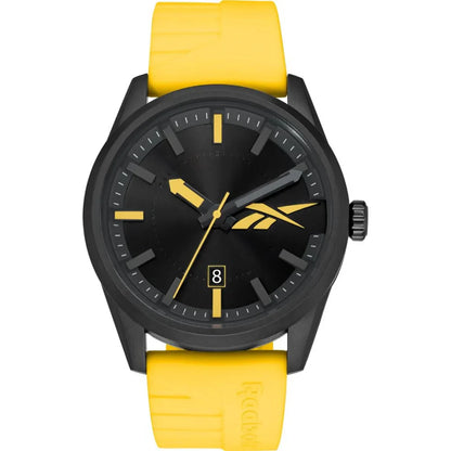 Reebok RV-ROV-G3-PBIY-BY Yellow Rubber Band Black Dial For Men