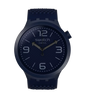 SWATCH SO27N100 RUBBER NAVY BKUE BAND NAVY BLUE DIAL FOR MEN