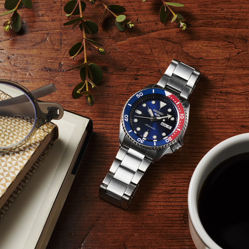 SEIKO SRPD53K1 SILVER STEEL BAND NAVY BLUE DIAL FOR MEN