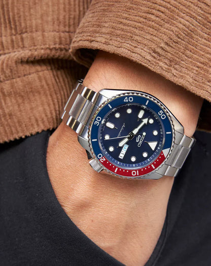 SEIKO SRPD53K1 SILVER STEEL BAND NAVY BLUE DIAL FOR MEN