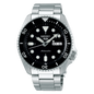 SEIKO SRPD55K1 SILVER STEEL BAND BLACK DIAL FOR MEN