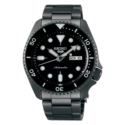 SEIKO SRPD65K1 BLACK STEEL BAND BLACK DIAL FOR MEN