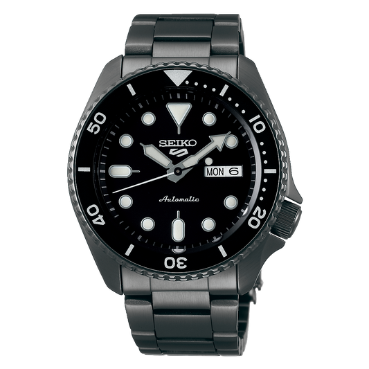 SEIKO SRPD65K1 BLACK STEEL BAND BLACK DIAL FOR MEN