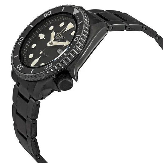 SEIKO SRPD65K1 BLACK STEEL BAND BLACK DIAL FOR MEN