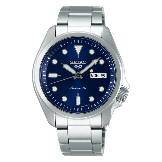 SEIKO SRPE53K1 SILVER STEEL BAND NAVY BLUE DIAL FOR MEN