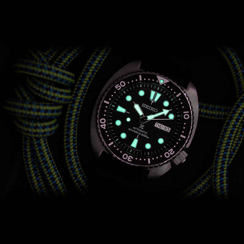 SEIKO SRPE93K1 BLACK RUBBER BAND BLACK DIAL FOR MEN