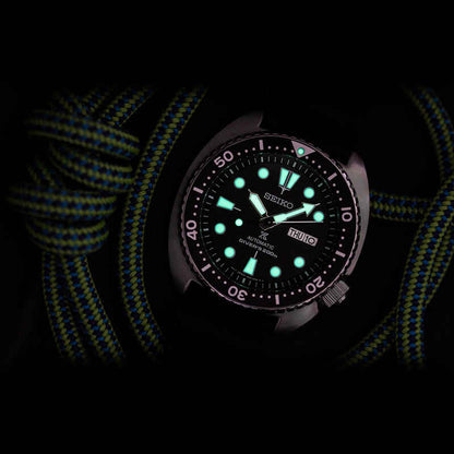 SEIKO SRPE93K1 BLACK RUBBER BAND BLACK DIAL FOR MEN