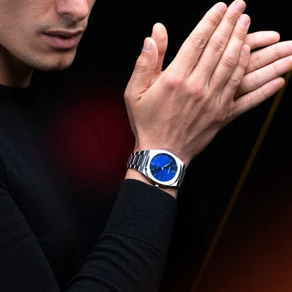 D1 MILANO D1-UTBJ09 SILVER STEEL BAND BLUE DIAL FOR MEN