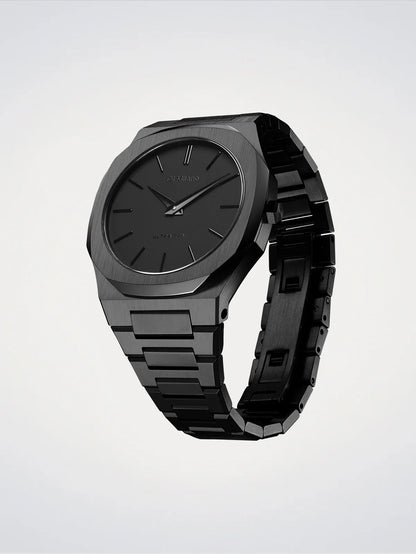 D1 MILANO D1-UTBJSH BLACK STEEL BAND BLACK DIAL FOR MEN