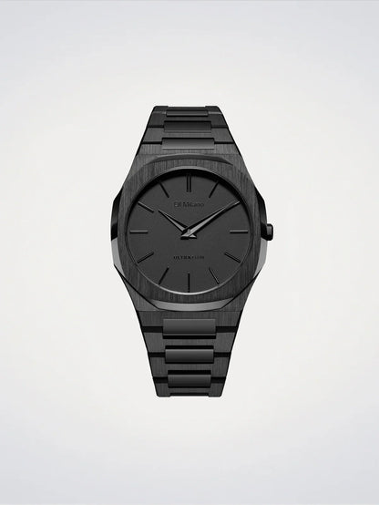 D1 MILANO D1-UTBJSH BLACK STEEL BAND BLACK DIAL FOR MEN