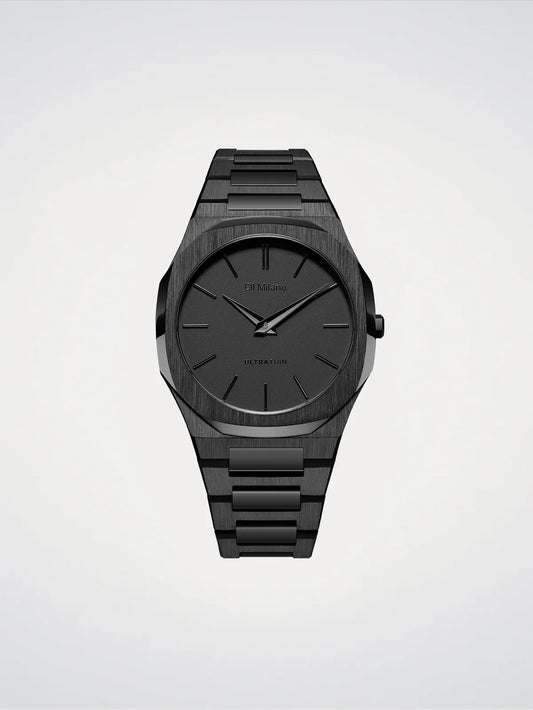 D1 MILANO D1-UTBJSH BLACK STEEL BAND BLACK DIAL FOR MEN