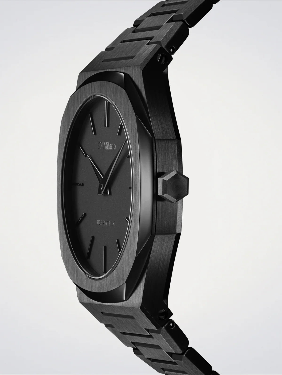 D1 MILANO D1-UTBJSH BLACK STEEL BAND BLACK DIAL FOR MEN