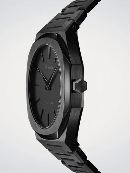 D1 MILANO D1-UTBJSH BLACK STEEL BAND BLACK DIAL FOR MEN