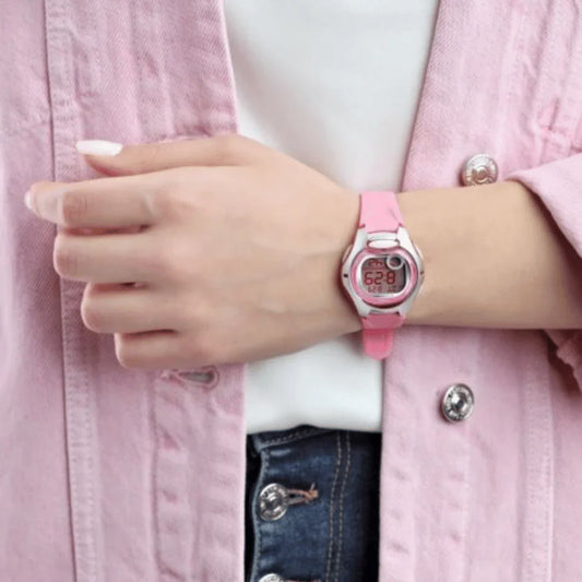 Casio Digital Pink Rubber For Kids LW-200-4B