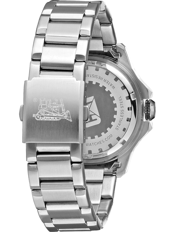 CAT YW.141.11.237 Silver Steel Band White Dial For Men