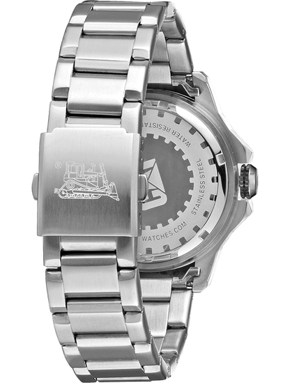 CAT YW.141.11.237 Silver Steel Band White Dial For Men