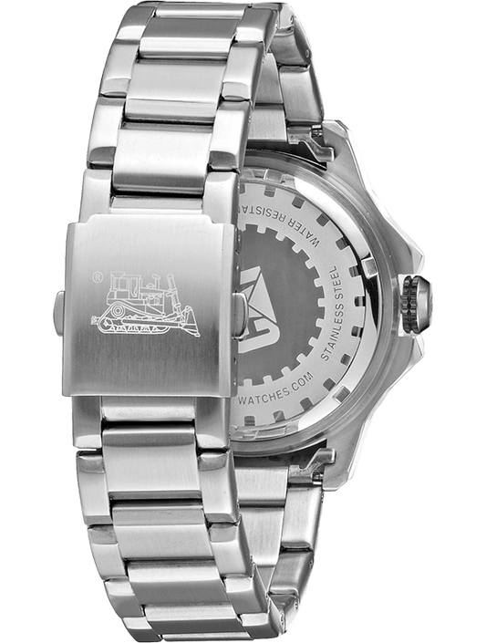 CAT YW.141.11.237 Silver Steel Band White Dial For Men