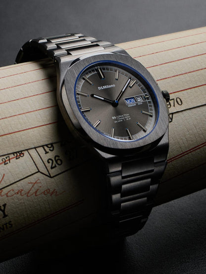 D1 MILANO D1-UHBJ08 GREY STEEL BAND GREY DIAL FOR MEN