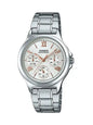 Casio Watch LTP-V300D-7A2. Triple clasp; Stainless steel strap