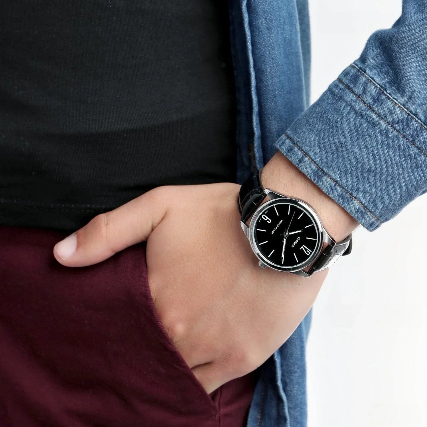 CASIO MTP-V005L-1B MEN WATCH