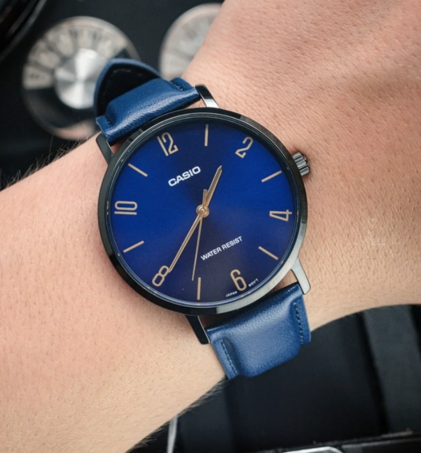 CASIO MTP-VT01BL-2B MEN WATCH 