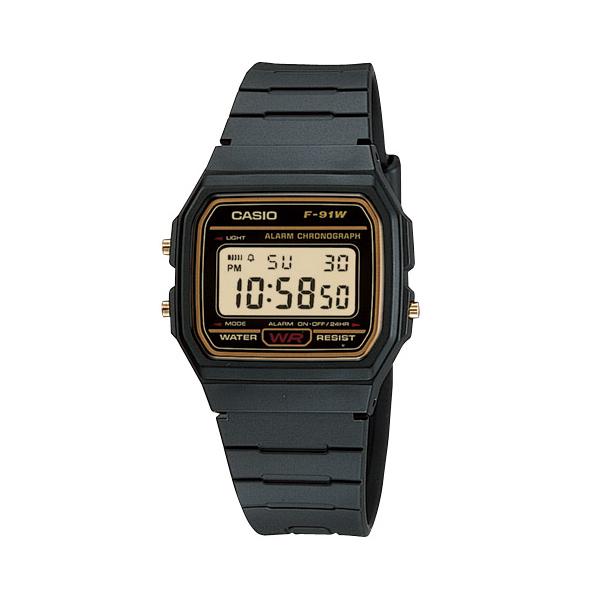 Casio F-91WG-9 Classic Digital Black &amp; Gold Microlight