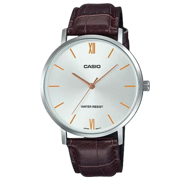 Casio LTP-VT01L-7B2 Brown Leather Strap Watch for Women