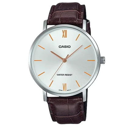 Casio LTP-VT01L-7B2 Brown Leather Strap Watch for Women