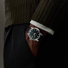 SEIKO SRPD37J1 BROWN LEATHER BAND GREEN DIAL FOR MEN