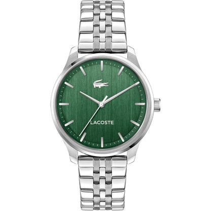 LACOSTE 2011509 SILVER STEEL BAND GREEN DIAL FOR MEN