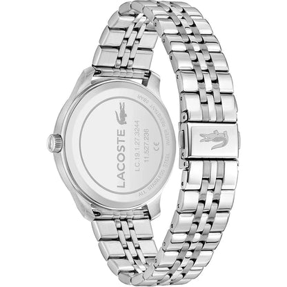 LACOSTE 20011510 SILVER STEEL BAND BLACK DIAL FOR MEN